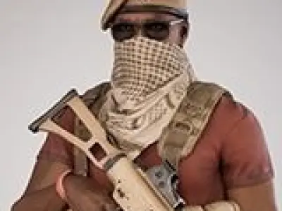 Casual Soldier 26 Low-poly 3D model