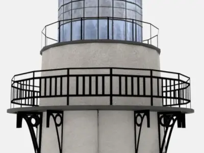 Lighthouse - Low-poly PBR textured model Low-poly 3D model
