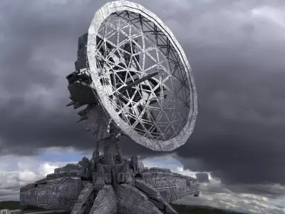 Military Ops Satalitte Dome 2 3D model