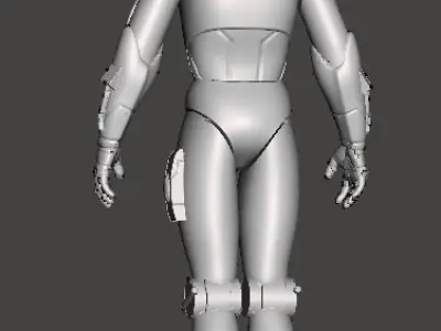 Star Wars Droid BL 17 Action Figure STL File 3D Printing  3D print model