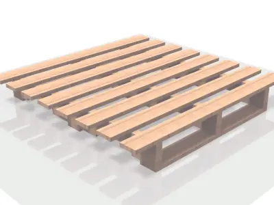 Wooden Pallet Free 3D model order