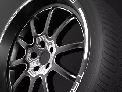 Pro Drag Track Series Low-poly 3D model