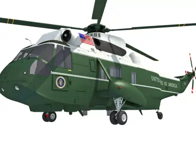 Marine One Helicopter 3D model