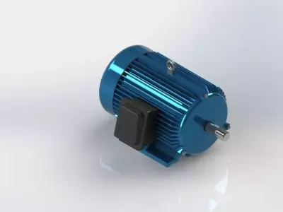 AC MOTOR ENCLOSED FAN-COOLED 1760 RPM 10HP Free 3D model