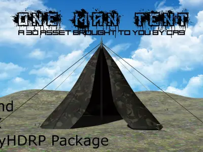 One Man Tent Free 3D model