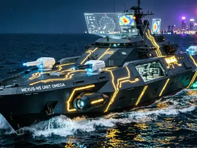 Sci-Fi Futuristic Warship - NEXUS-N5 Unit Omega  3D model