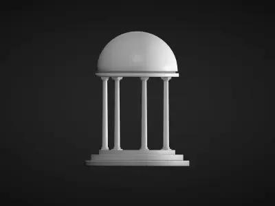 A Rotunda - Dome Low-poly 3D model