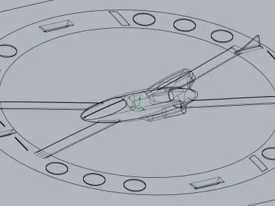 Futuristic Ring-Wing Saucer Airplane Design 3D print model