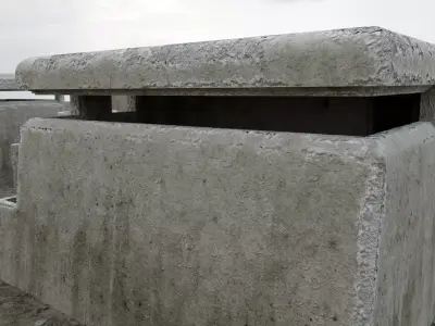 War Bunkers Low-poly 3D model