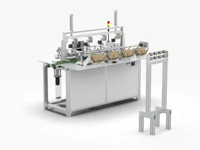 Automatic Wet Tissue Paper Packaging Laminating Machine 3D model