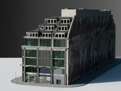 Modern Commercial Building 3D model