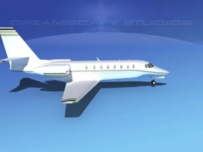 Cessna 680 Citation Sovereign V02 3D model