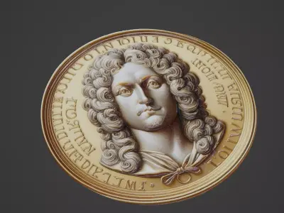 Diderot Medallion 3D print model