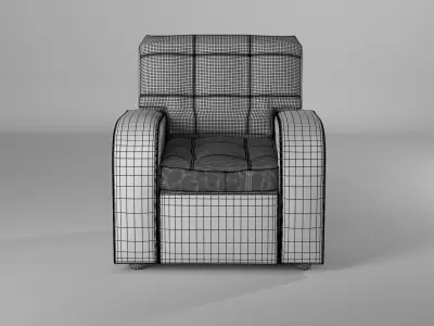 Chair Leathe Free 3D model