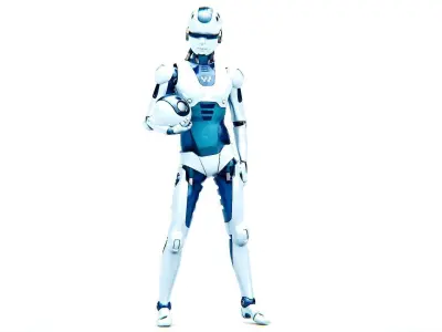 CHILD BOT V-2  Rigged for Unreal Engine - Unity - MIXAMO 3D model