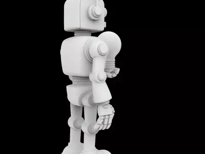 Robot Lamp Figurine 3D Print Model 3D print model purchase