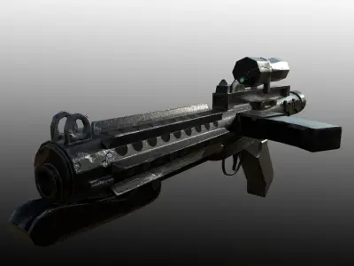 E-11 Blaster gun Low-poly 3D model