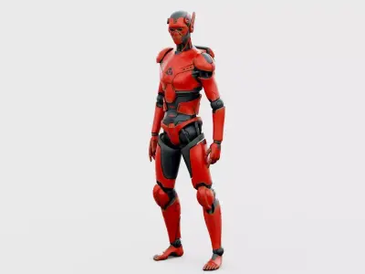 CYBORGTOPIA B-21 Rigged for Unreal Engine - Unity - MIXAMO 3D model