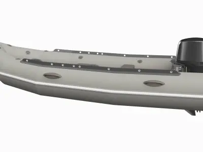 Rigid Hull Inflatable Boat 3D model