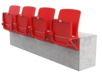 Stadium Seats 3D model buy