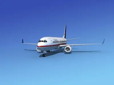 Boeing 737-800 Continental Airlines 3D model
