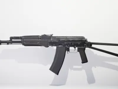 Kalashnikov system  Low-poly 3D model