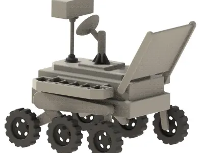 Space Rover Toy 3D print model