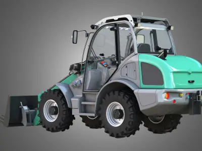 Loader KL80-8T with Manure Fork - Front Loader 3D model
