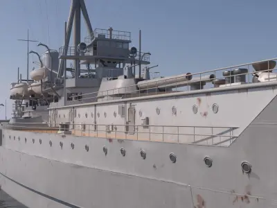 SuperB Warship 3D model