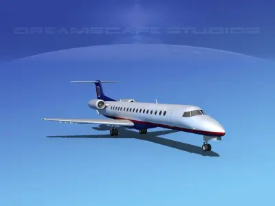 Embraer ERJ-145 United Express 3D model