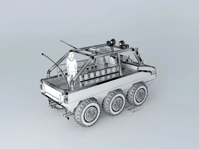 Playmobil RS2x3  Safari edition Camouflage style 3D model