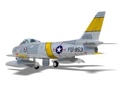 North American F-86 F Sabre  3D model