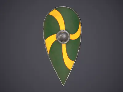 Shield Kite Low-poly 3D model