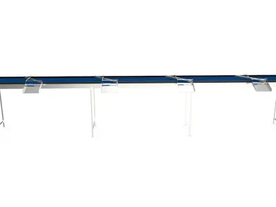 Volume Sorting Conveyor Low-poly 3D model