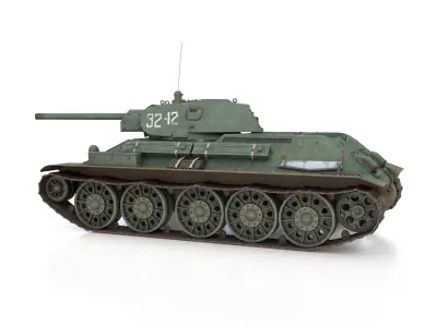 T-34-76 - STZ - Model 1941 -Soviet medium tank - 32-12 3D model