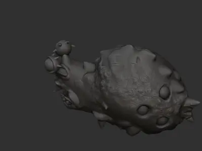 fisch monster creature aqua 3D model