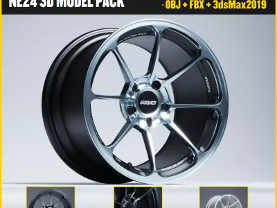 RAYS - NE24 Low-poly 3D model