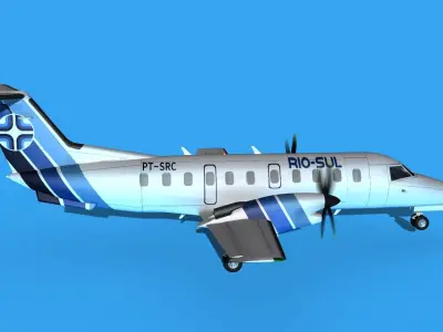 Embraer EMB120 Rio Sul 3D model