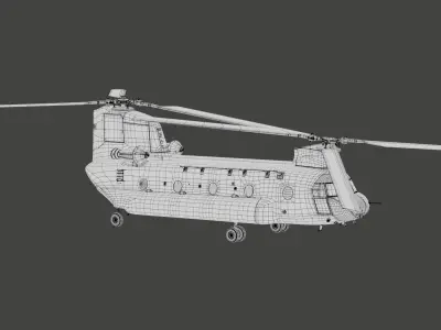 Military Helicopter - Chinook  3D model