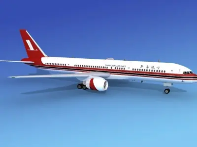 Boeing 757-200 Shanghai Airlines 3D model