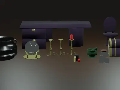 Witch Furniture 3D model