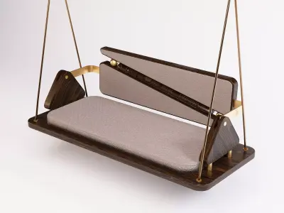 Modern Designer Hanging Swing 3D model