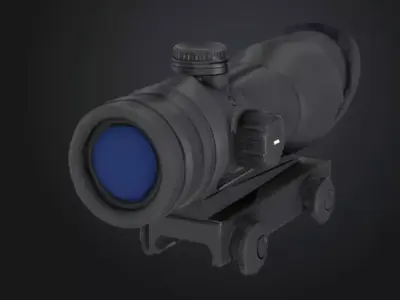 Tactical Optic ACOG Scope for Military 3D model