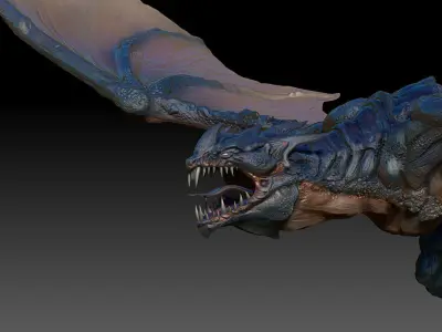 Fantasy Dragon Zbrush 3d model 3D model