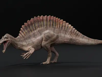 Monster Spinosaurus Dinosaur Low-poly 3D model