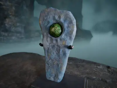 Ancient Artifact 9 Low-poly 3D model