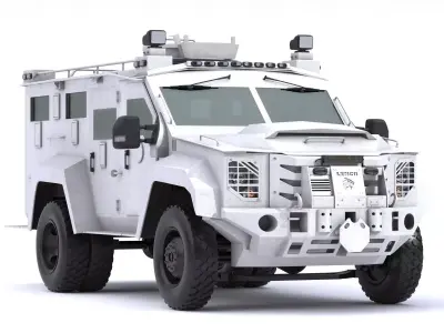 Lenco MedCat BearCat Medevac Armored Vehicle 3D model