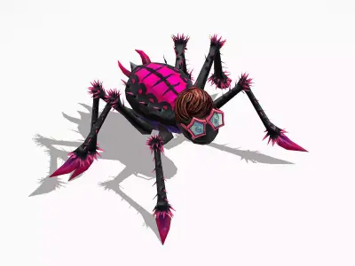  Spider Elvis Insect Animated Funny Cartoon Low-poly 3D model