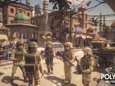 POLYGON - Military Low-poly 3D model