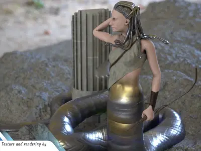 Medusa Amiibo Free 3D print model